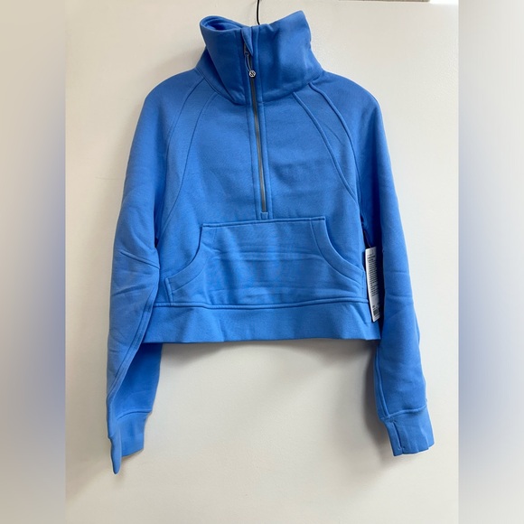 lululemon athletica Sweaters - Lululemon Scuba Oversized Funnel-Neck Half Zip in Aero Blue (SEE DESCRIPTION)
